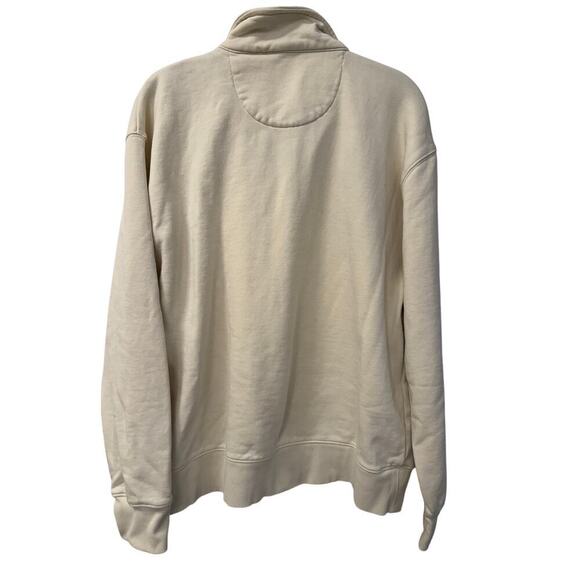 Mode of One Men's XL Cream Relaxed Fit French Terry Cotton Polo Pullover Shirt - Picture 2 of 5